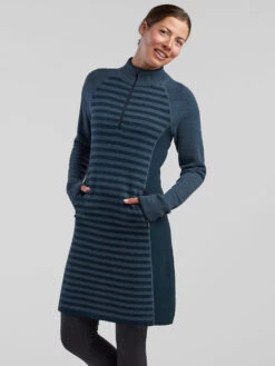 Super Power 1/4 Zip Dress - Colorblock 12 Super Power 1/4 Zip Dress - Colorblock -Title Nine Sales 120979 03