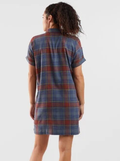 Plaiditude Short Sleeve Shirt Dress -Title Nine Sales 132576 04