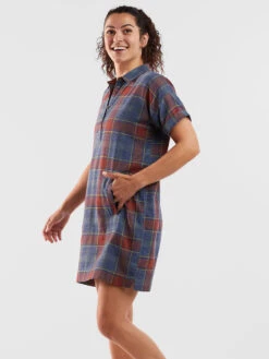 Plaiditude Short Sleeve Shirt Dress -Title Nine Sales 132576 05