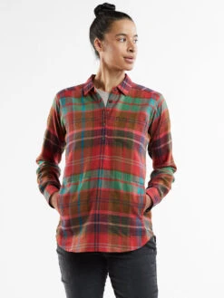 Plaiditude Droptail Shirt -Title Nine Sales 182514 05