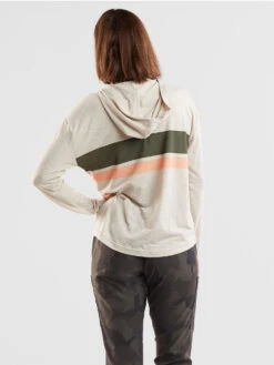Ravine Hiking Long Sleeve Hoodie - Stripe 9 Ravine Hiking Long Sleeve Hoodie - Stripe -Title Nine Sales 400947 03
