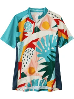 Ride Relentless Short Sleeve Cycling Jersey - Oasis -Title Nine Sales 411317 01