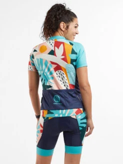 Ride Relentless Short Sleeve Cycling Jersey - Oasis -Title Nine Sales 411317 03