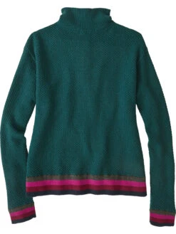 Woolicious Waffle 1/4 Zip Sweater - Stripe -Title Nine Sales 490958 02