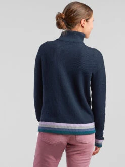 Woolicious Waffle 1/4 Zip Sweater - Stripe -Title Nine Sales 490958 04