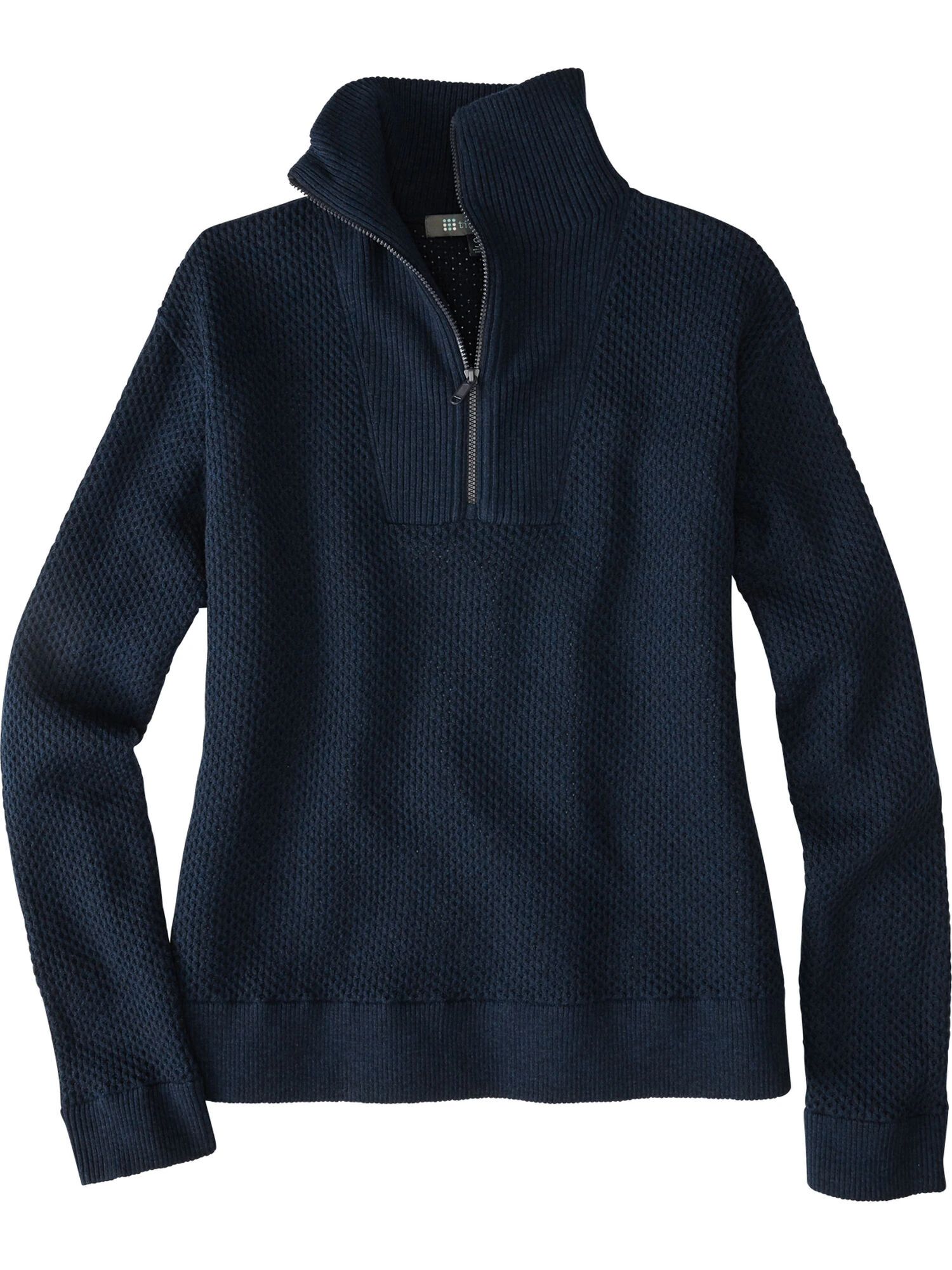Woolicious Waffle 1/4 Zip Sweater - Solid 4 Woolicious Waffle 1/4 Zip Sweater - Solid - Image 2