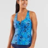 Aria Underwire Tankini Top - Chili Blossom