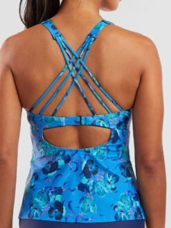 Aria Underwire Tankini Top - Chili Blossom -Title Nine Sales 600921 05