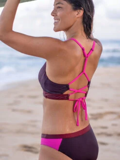 Tidal Rave Underwire Bikini Top - Colorblock