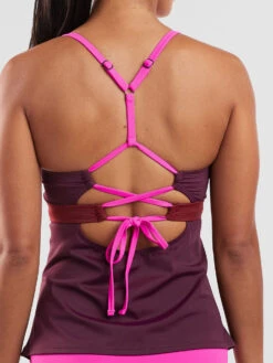 Tidal Rave Underwire Tankini Top - Colorblock -Title Nine Sales 629281 04