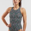 Selkie High Neck One Piece Swimsuit - Wild Waves 2 Selkie High Neck One Piece Swimsuit - Wild Waves -Title Nine Sales 629345 01