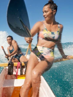 Streamline High Waisted Bikini Bottom - Barrier Reef -Title Nine Sales 633527 05