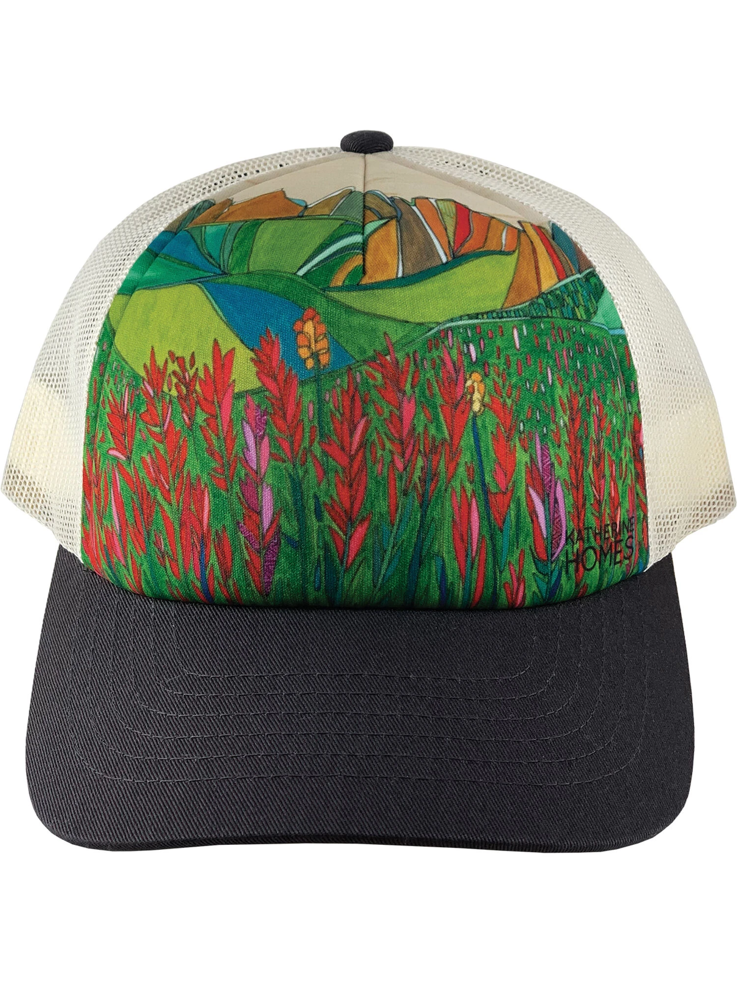 Galleria Trucker Hat - Paintbrush Flower 5 Galleria Trucker Hat - Paintbrush Flower - Image 3