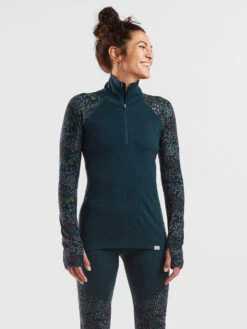 What The Bluff 1/2 Zip Long Sleeve Top