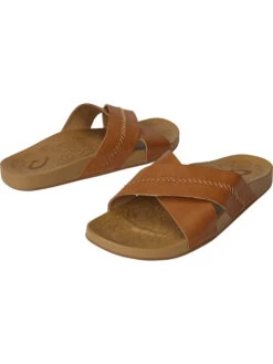 OluKai Easy Street Leather Sandals
